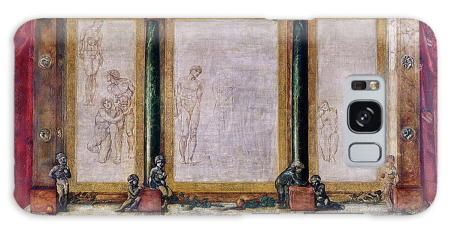 Figurative Galaxy Case featuring the painting Troy Triptych by Edward Burne Jones