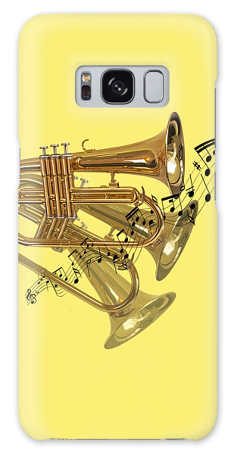 Music Galaxy Case featuring the photograph Trumpet Fanfare by Gill Billington