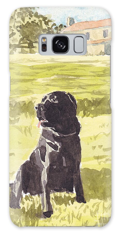 Labrador Retriever Galaxy Case featuring the painting Tucker at Goshen Farm by Maryland Outdoor Life
