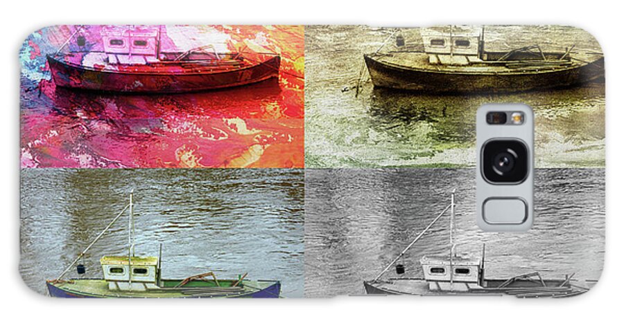 Tugboat Galaxy Case featuring the photograph Tugboat-collage by Pics By Tony