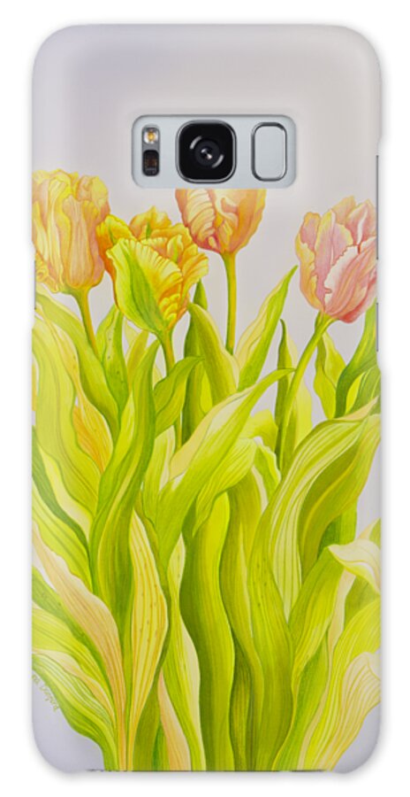 Tulip Galaxy Case featuring the painting Tulip by Luna Danford