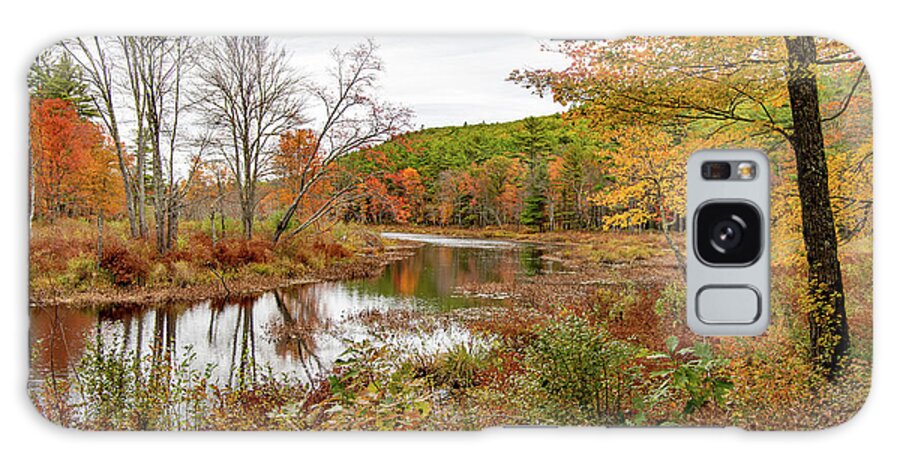 River Galaxy Case featuring the photograph Tully River Royalston MA in Autumn 3 by Michael Saunders
