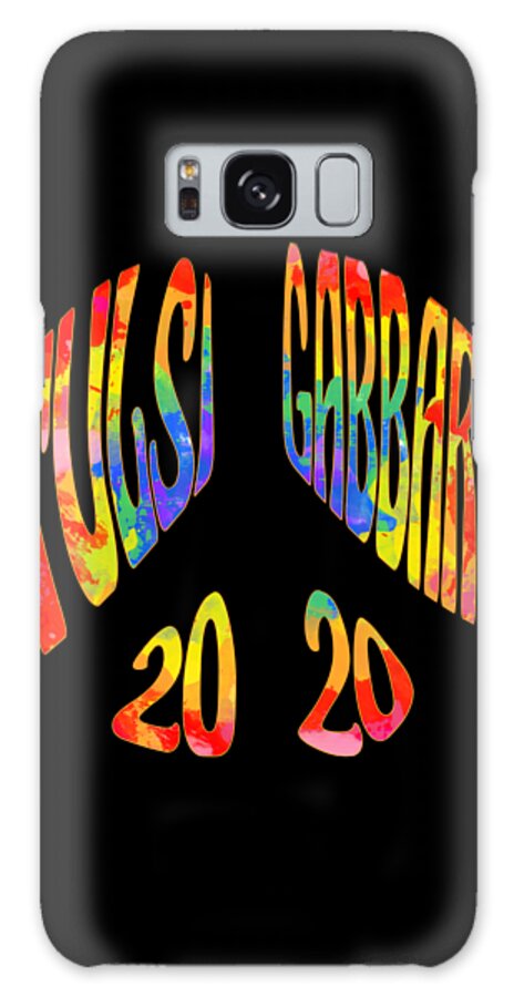 Cool Galaxy Case featuring the digital art Tulsi Gabbard 2020 Peace Sign by Flippin Sweet Gear