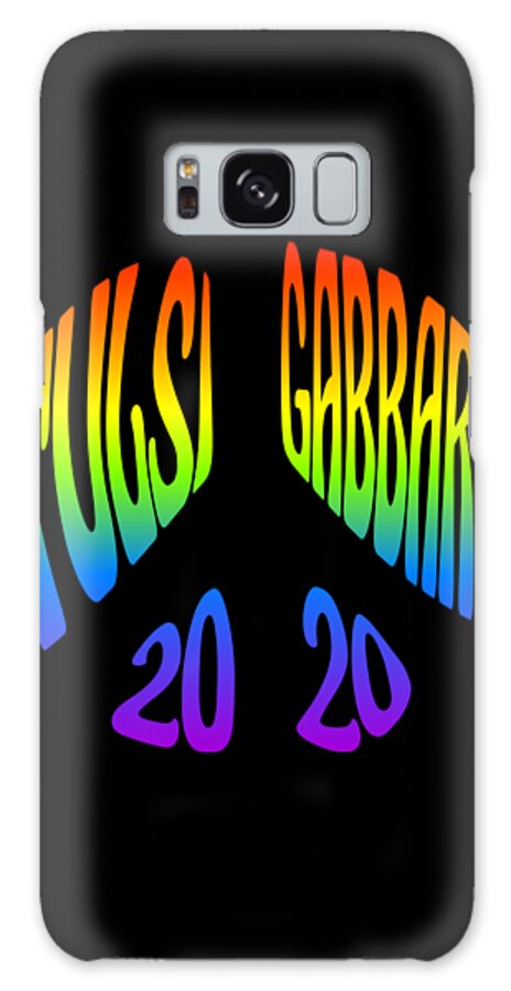 Election Galaxy Case featuring the digital art Tulsi Gabbard Peace in 2020 Rainbow by Flippin Sweet Gear