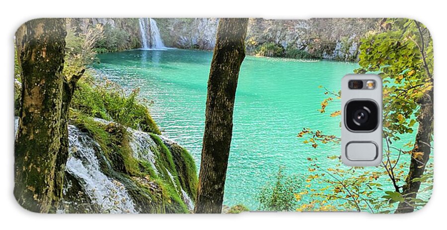 Plitvice Lakes Galaxy Case featuring the photograph Turquoise Beauty In The Woods by Yvonne Jasinski
