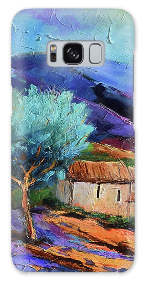 Tuscany Galaxy Case featuring the painting Tuscan countryside by Elise Palmigiani