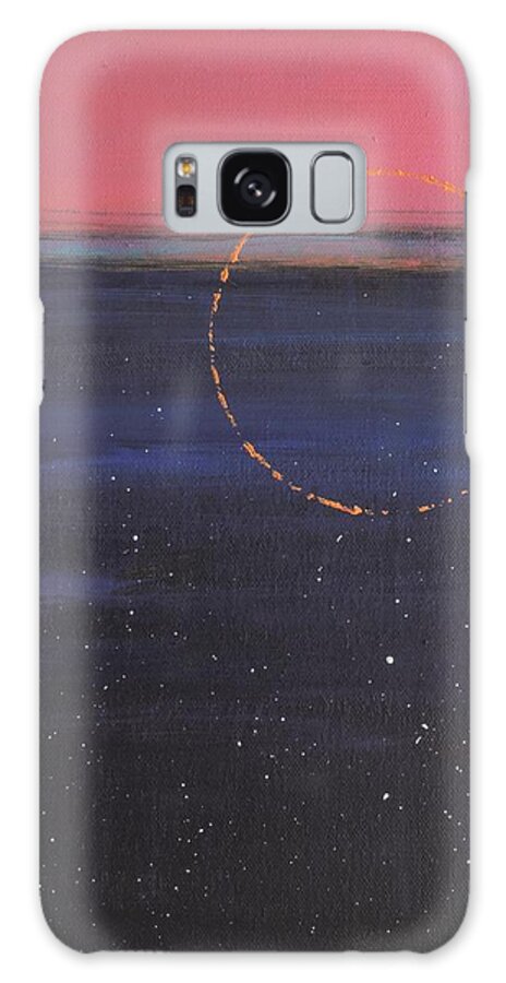 Vertical Format Galaxy Case featuring the painting Twilight Into Night by Bill Tomsa