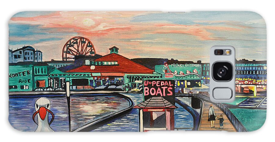 Asbury Art Galaxy Case featuring the painting U-Pedal the Boat by Patricia Arroyo