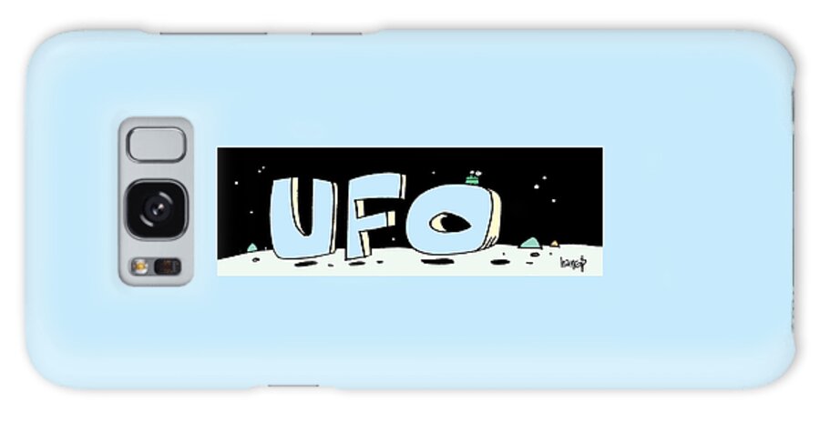 Ufo Galaxy Case featuring the drawing UFO logo by Graham Harrop
