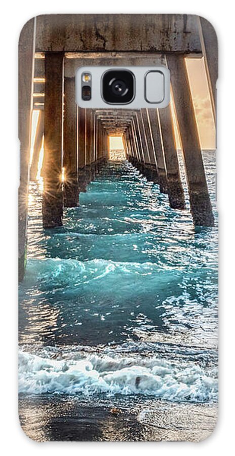 Pier Galaxy Case featuring the photograph Under The Juno Pier by Rebecca Herranen