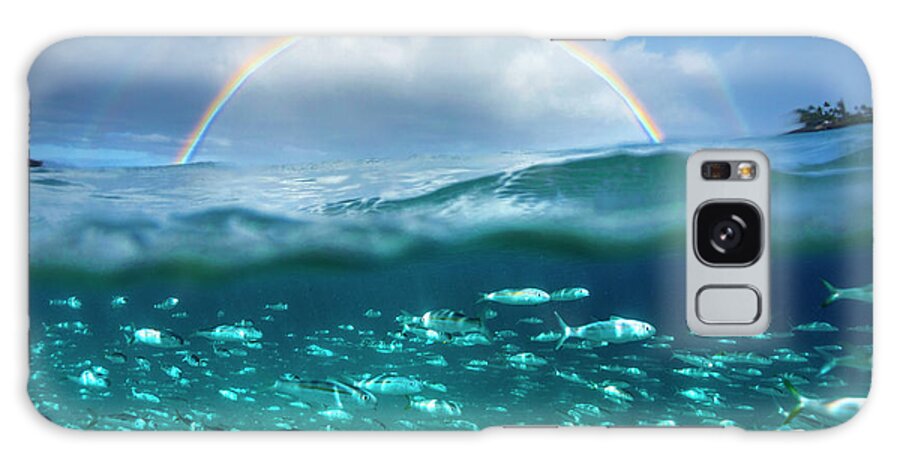  Sea Galaxy Case featuring the photograph Under the Rainbow by Sean Davey