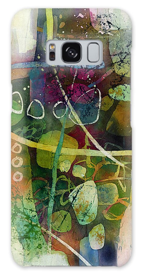 Abstract Galaxy Case featuring the painting Under the Surface 2 by Hailey E Herrera
