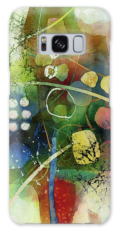 Abstract Galaxy Case featuring the painting Under the Surface 3 by Hailey E Herrera