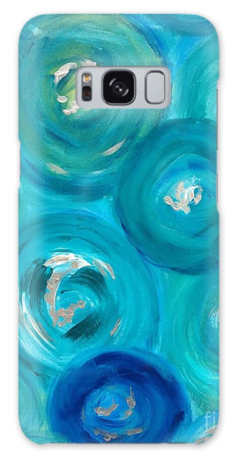 Bubbles Galaxy Case featuring the painting Under Water by Debora Sanders