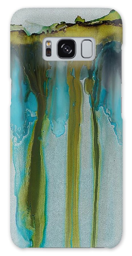 Abstract Galaxy Case featuring the painting Underground by Katy Bishop
