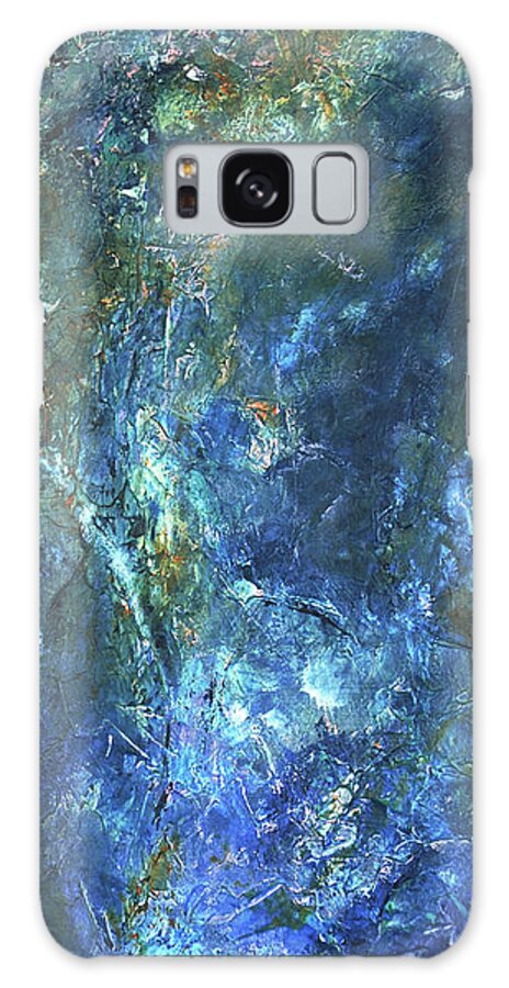 Abstract Galaxy Case featuring the painting The Key to Understanding by Dick Richards