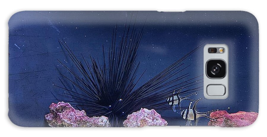 Aquarium Galaxy Case featuring the painting Underwater koosh by Elena Pratt