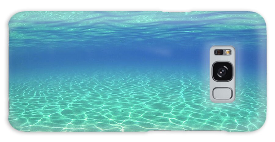 Underwater Galaxy Case featuring the photograph Underwater View of Crystal Clear Waters in Greece by Alexios Ntounas