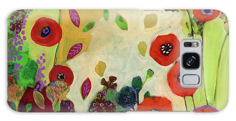 Poppy Galaxy Case featuring the painting Unexpected Poppies by Jennifer Lommers