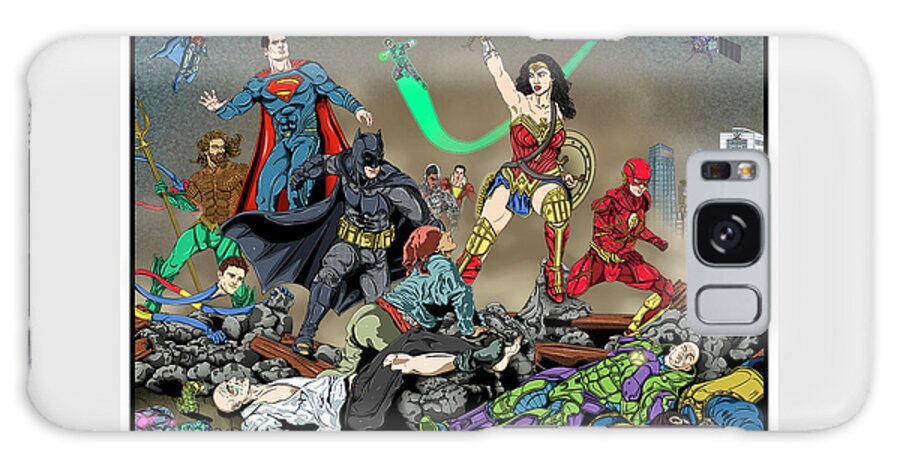 Illustration Galaxy Case featuring the digital art Untitled #6 from the New Gods Series by Christopher W Weeks