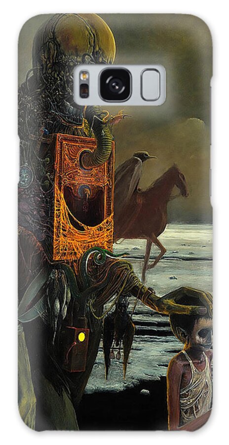 Guide Galaxy Case featuring the painting Untitled - Guide by Zdzislaw Beksinski