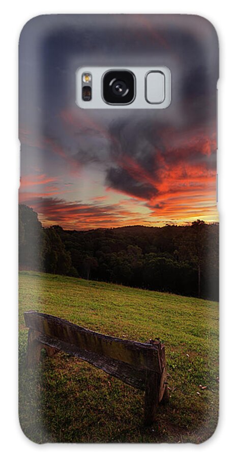 Landscape Galaxy Case featuring the photograph 2005sunset3 by Nicolas Lombard