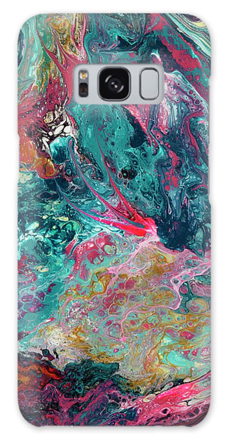 Abstract Art Galaxy Case featuring the painting Untitled...for now. by Tessa Evette