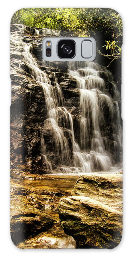Hanging Rock State Park Galaxy Case featuring the photograph Upper Cascades at Hanging Rock State Park by Bob Decker