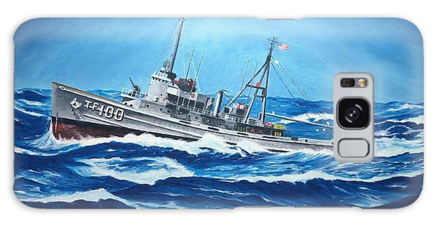 Uss Chowanoc Atf-100; Auxiliary Ship Galaxy Case featuring the painting USS Chowanoc ATF-100 by George Bieda
