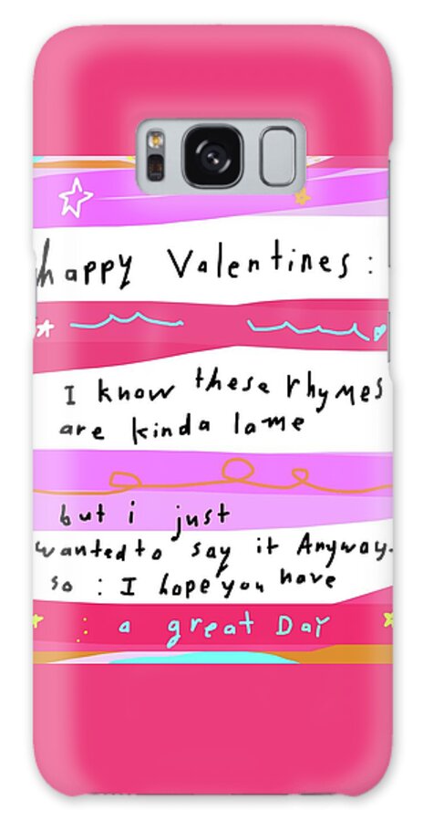 Valentine Galaxy Case featuring the drawing Valentines by Ashley Rice