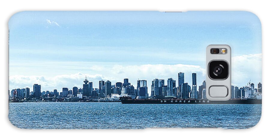 Vancouver Gastown Canada Galaxy Case featuring the photograph Vancouver from North Vancouver British Columbia 5228 by Amyn Nasser