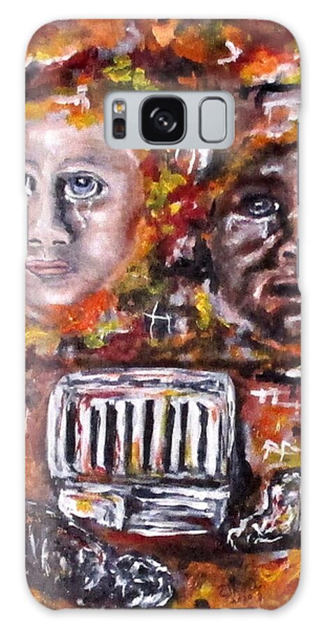 Babies Galaxy Case featuring the painting Vandalized Legacy by Clyde J Kell
