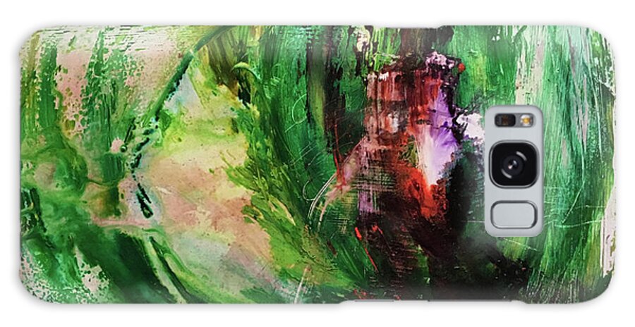 Abstract Art Galaxy Case featuring the painting Vengeful Seed by Rodney Frederickson