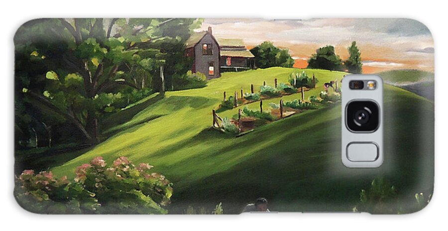 Vermont Art Galaxy Case featuring the painting Vermont Gardens by Nancy Griswold