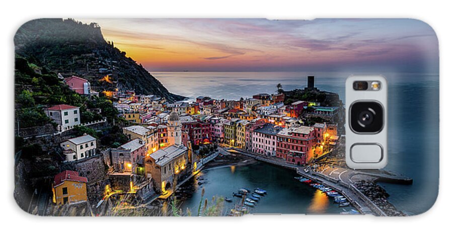 Cinque Terre Galaxy Case featuring the photograph Vernazza Morning by David Downs