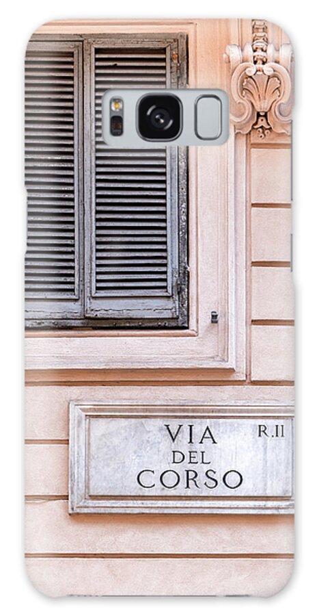 Alan Copson Galaxy Case featuring the photograph Via del Corso - Rome by Alan Copson