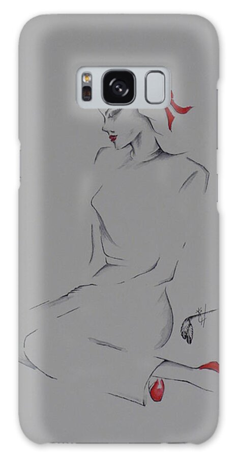 Victim Of Love Galaxy Case featuring the painting Victim of Love by Kem Himelright