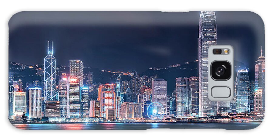 City Galaxy Case featuring the photograph Victoria Harbor by Manjik Pictures
