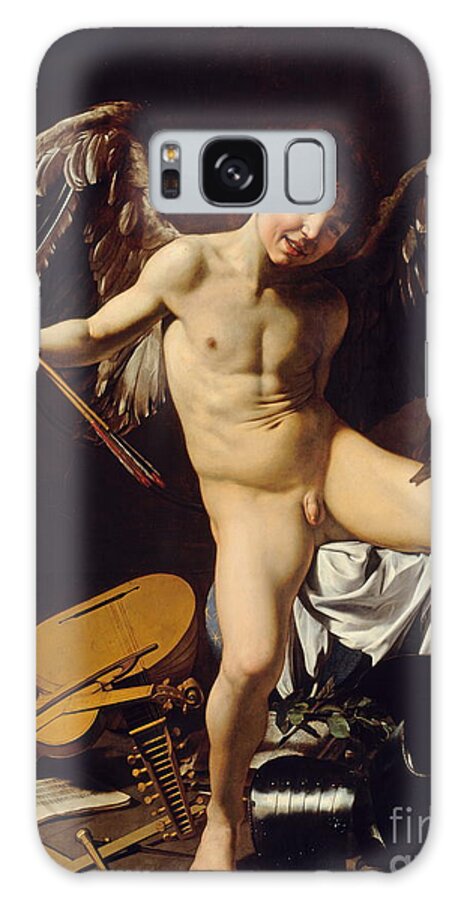 Amor Victorious Galaxy Case featuring the painting Victorious Cupid by Michelangelo Merisi da Caravaggio