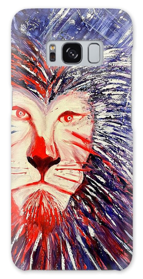 Lion Of Judah Galaxy Case featuring the painting Victorious in Battle by Deb Brown Maher