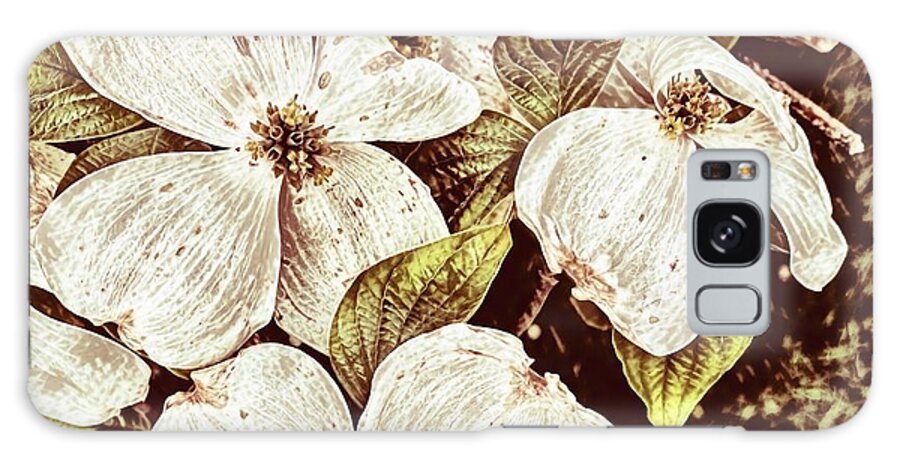Dogwood Galaxy Case featuring the digital art Vintage Dogwood by Laurie Williams