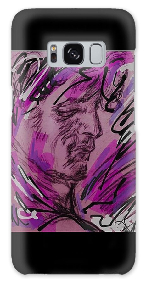 Man Galaxy Case featuring the drawing Violet by Dawn Caravetta Fisher