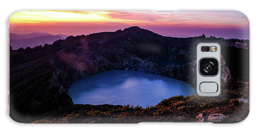 Volcano Galaxy Case featuring the photograph The Fire Of Heaven - Mount Kelimutu, Flores. Indonesia by Earth And Spirit