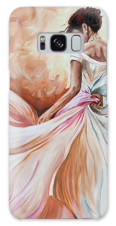 Dancer Galaxy Case featuring the painting Vuelta II by Rachel Emmett