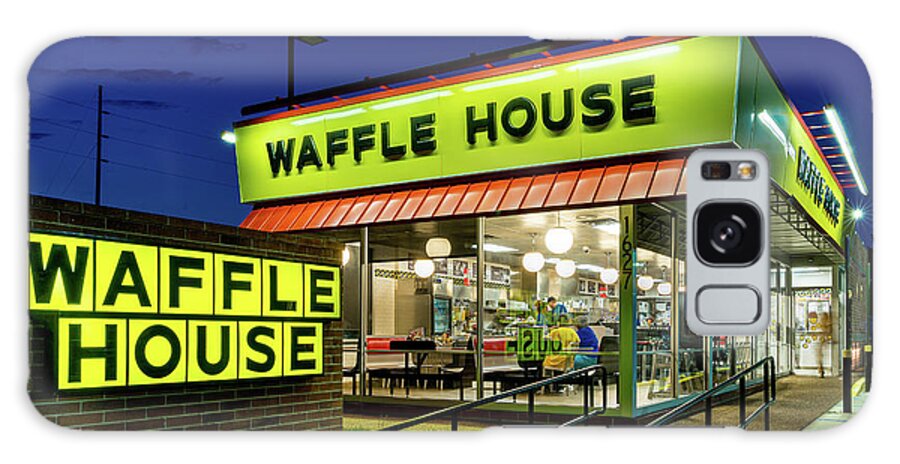 Augusta Galaxy Case featuring the photograph Waffle House at Night - Augusta GA by Sanjeev Singhal