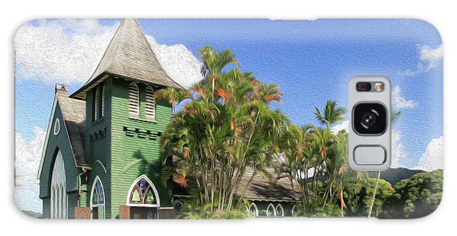 Hawaii Galaxy Case featuring the photograph Waioli Hula Church Painting by Robert Carter