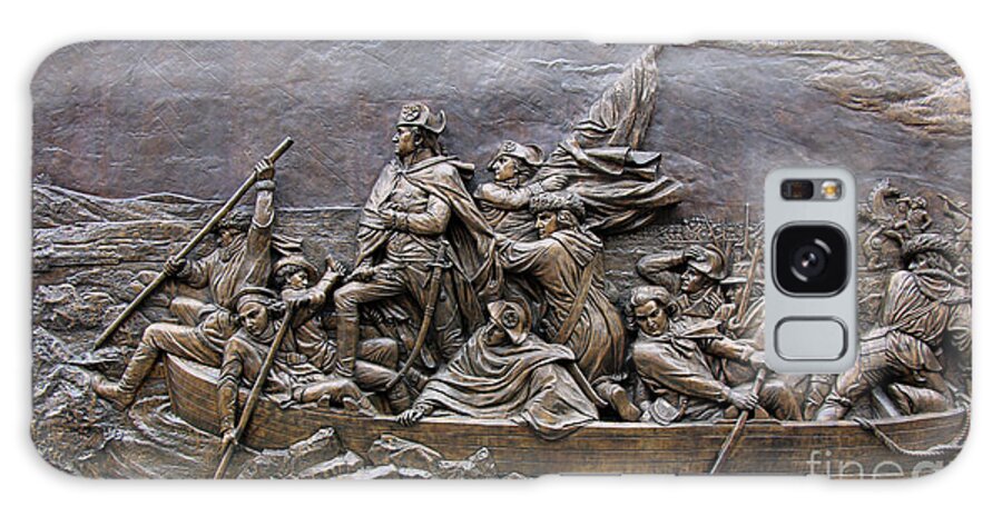 Washington Galaxy Case featuring the photograph Washington Crossing the Delaware River Relief 8347 by Jack Schultz
