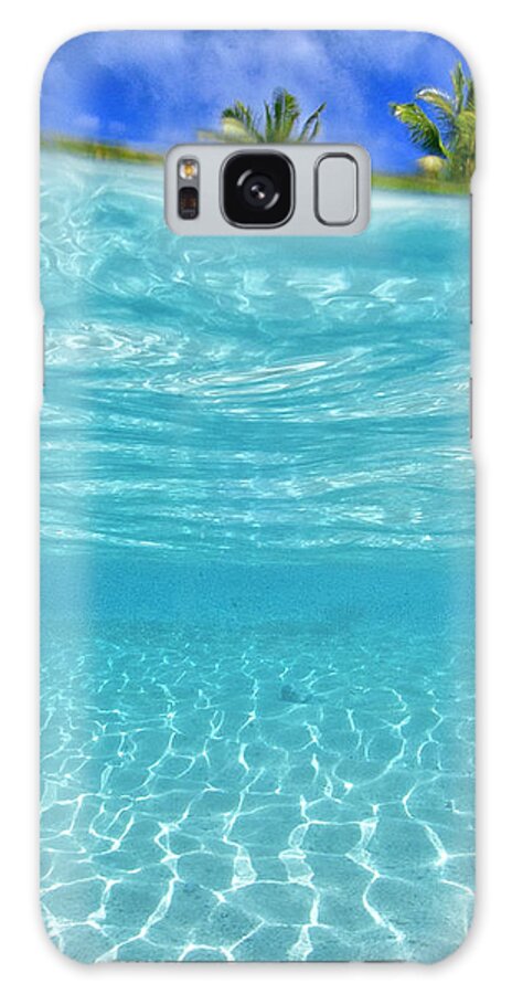 Ocean Galaxy Case featuring the photograph Water and sky triptych - 2 of 3 by Artesub