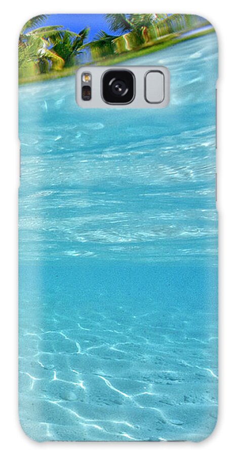 Ocean Galaxy Case featuring the photograph Water and sky triptych - 3 of 3 by Artesub