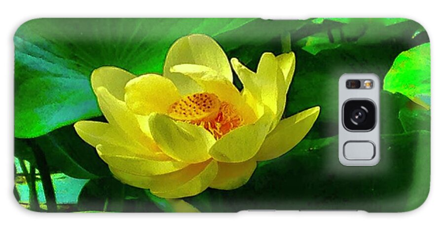 Water Lily Galaxy Case featuring the digital art Water Lily by Tammy Keyes